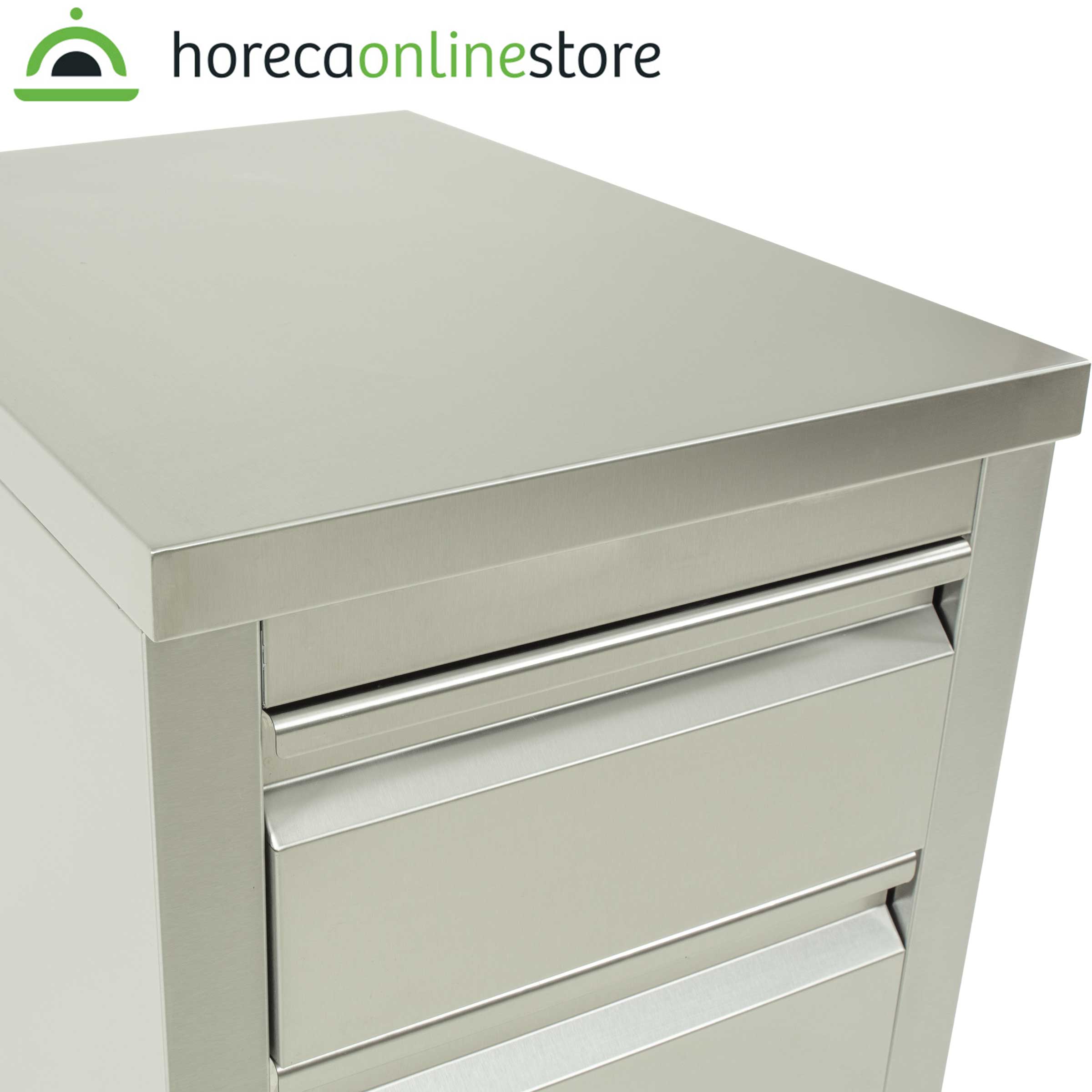 HCB Werkkast - 3 Lades - 50 cm - RVS - Afbeelding 3