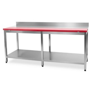 HCB Snijwerktafel - 200 cm - RVS - Polyethylene