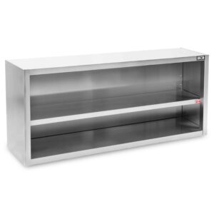 HCB Pro-line Wandkast - open model - 200 cm - RVS