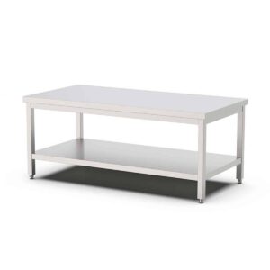 HCB Pro-line Werktafel - met onderschap - 160 x 70 x 60 cm - RVS
