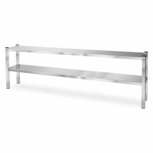 HCB Pro-line Dubbele etagère brug - 200 x 30 x 65 cm - RVS