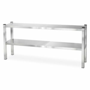 HCB Pro-line Dubbele etagère brug - 140 x 30 x 65 cm - RVS