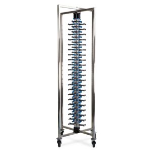 HCB Bordenstapelaar - 84 borden - Inklapbaar - RVS