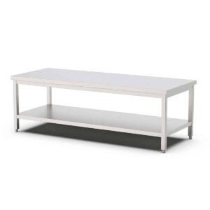 HCB Pro-line Werktafel - met onderschap - 200 x 70 x 60 cm - RVS