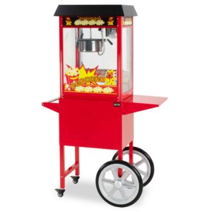 HCB Popcornmachine - luxe met onderstel - zwart - 230V
