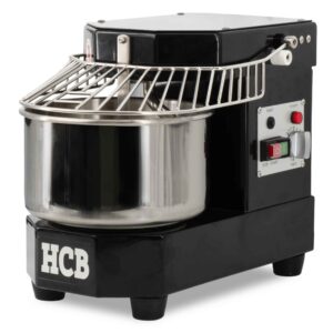 HCB Spiraalkneder - 8 liter - zwart - 230V - RVS
