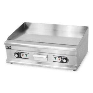 HCB Bakplaat - glad - chroom - 75 cm - 400V - RVS