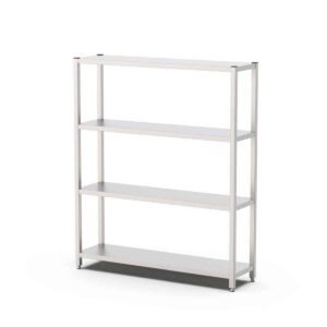 HCB Opbergrek - stelling - 150 x 40 x 180 cm - RVS