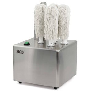 HCB Glazenpoleermachine - 300 glazen p/u - 230V - RVS