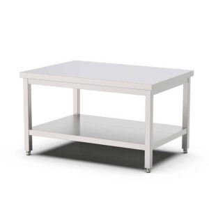 HCB Pro-line Werktafel - met onderschap - 100 x 70 x 60 cm - RVS