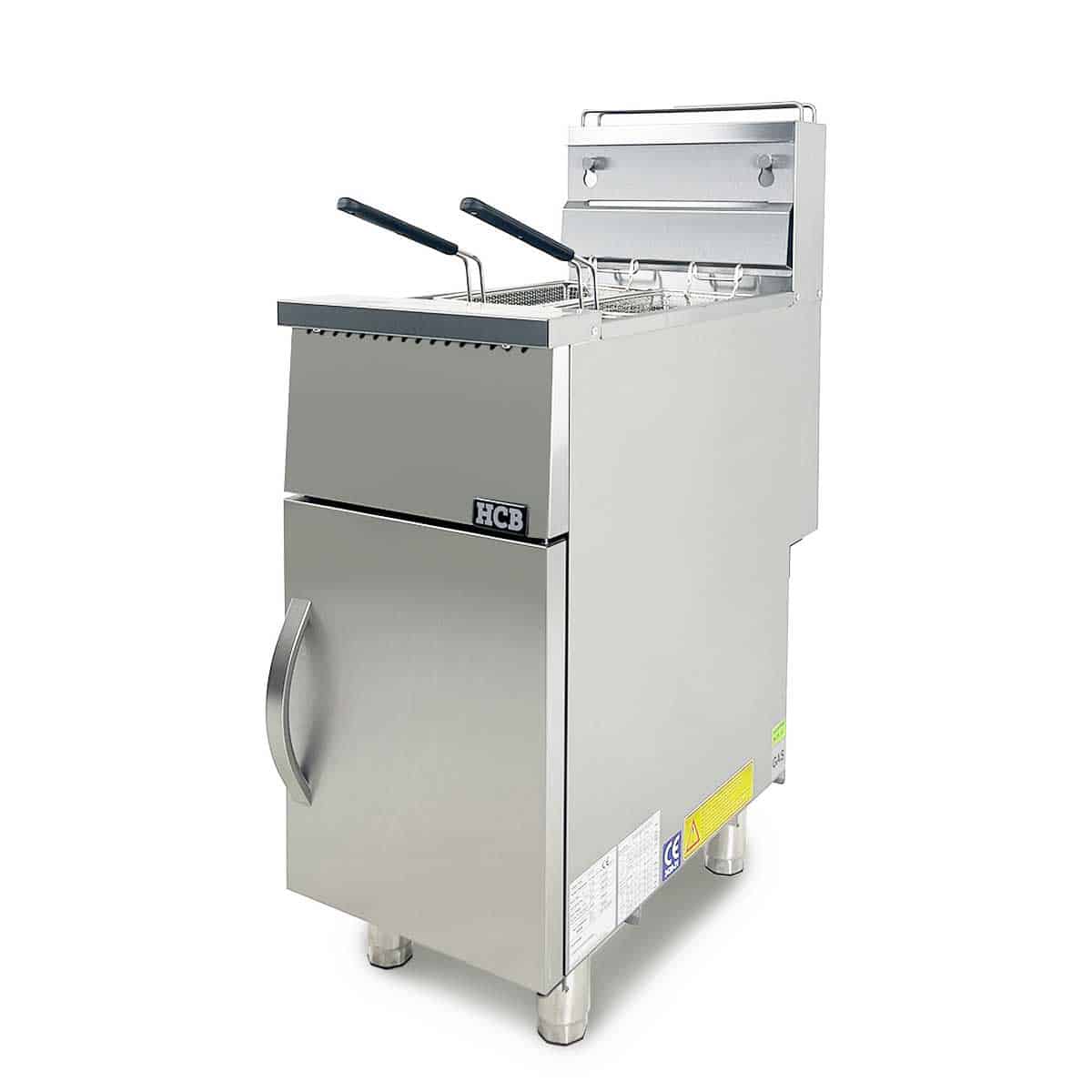 HCB Friteuse - 21 liter - aardgas - RVS