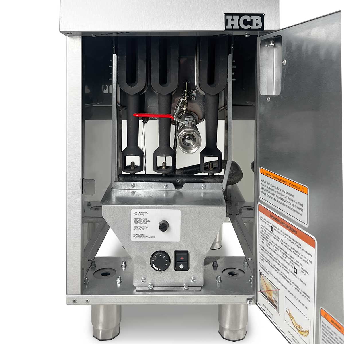 HCB Friteuse - 21 liter - aardgas - RVS - Afbeelding 6