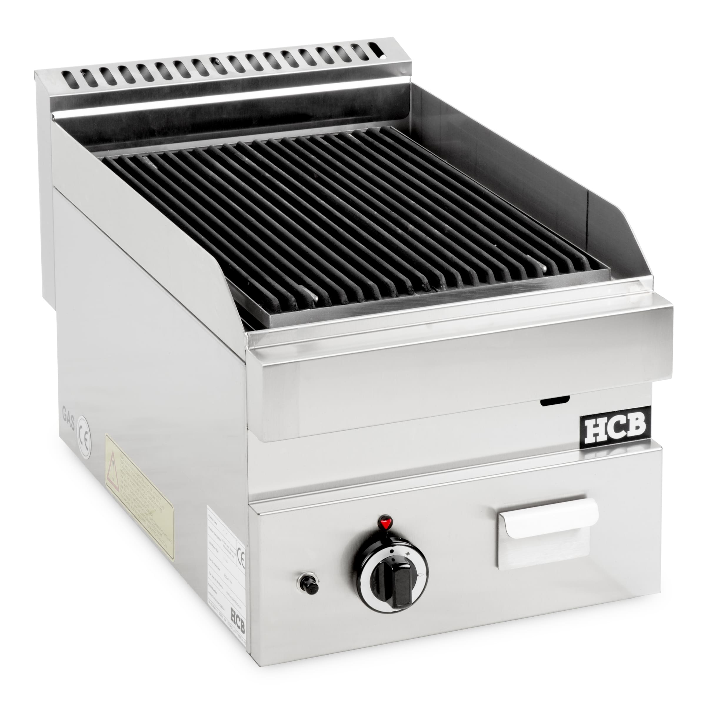 HCB Lavagrill - 40 cm - 5,5 kW - aardgas - 650 series - RVS - Afbeelding 3