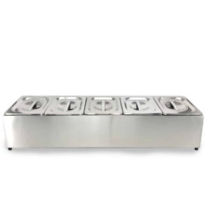 HCB Bakhouder - 5 x 1/6 GN - RVS