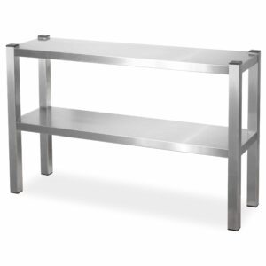HCB Pro-line Dubbele etagère brug - 100 x 30 x 65 cm - RVS