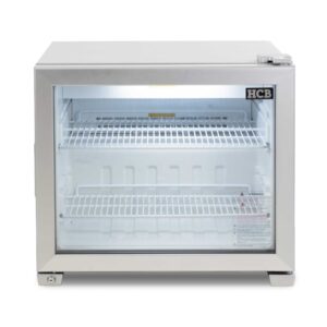 HCB Glasdeurkoeling - 55 liter - zilver - 230V