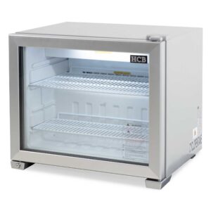 HCB Glasdeurkoeling - 55 liter - zilver - 230V
