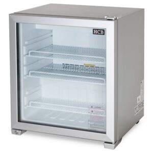 HCB Glasdeurvrieskast - glasdeur - 90 liter - 230V