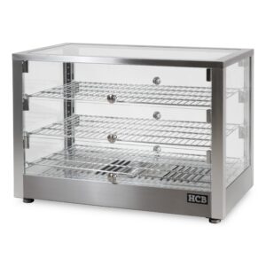 HCB Warmhoudvitrine - 70 cm - 115 liter - 230V - RVS