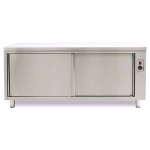 HCB Warmhoudkast - bordenwarmhoudkast - 180 cm - schuifdeuren - RVS