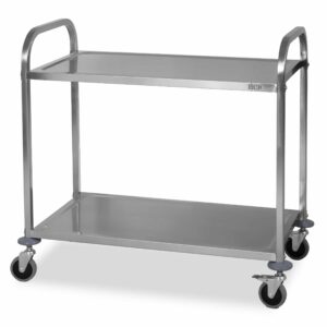 HCB Serveerwagen - 2 lagen - 95 cm - RVS