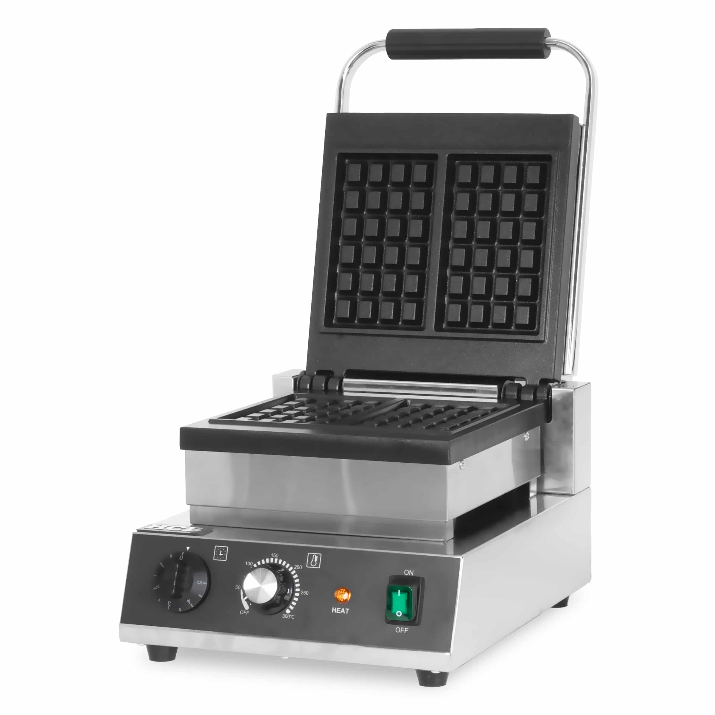 HCB Wafelijzer - Luikse wafels - 2 st - 230V - RVS