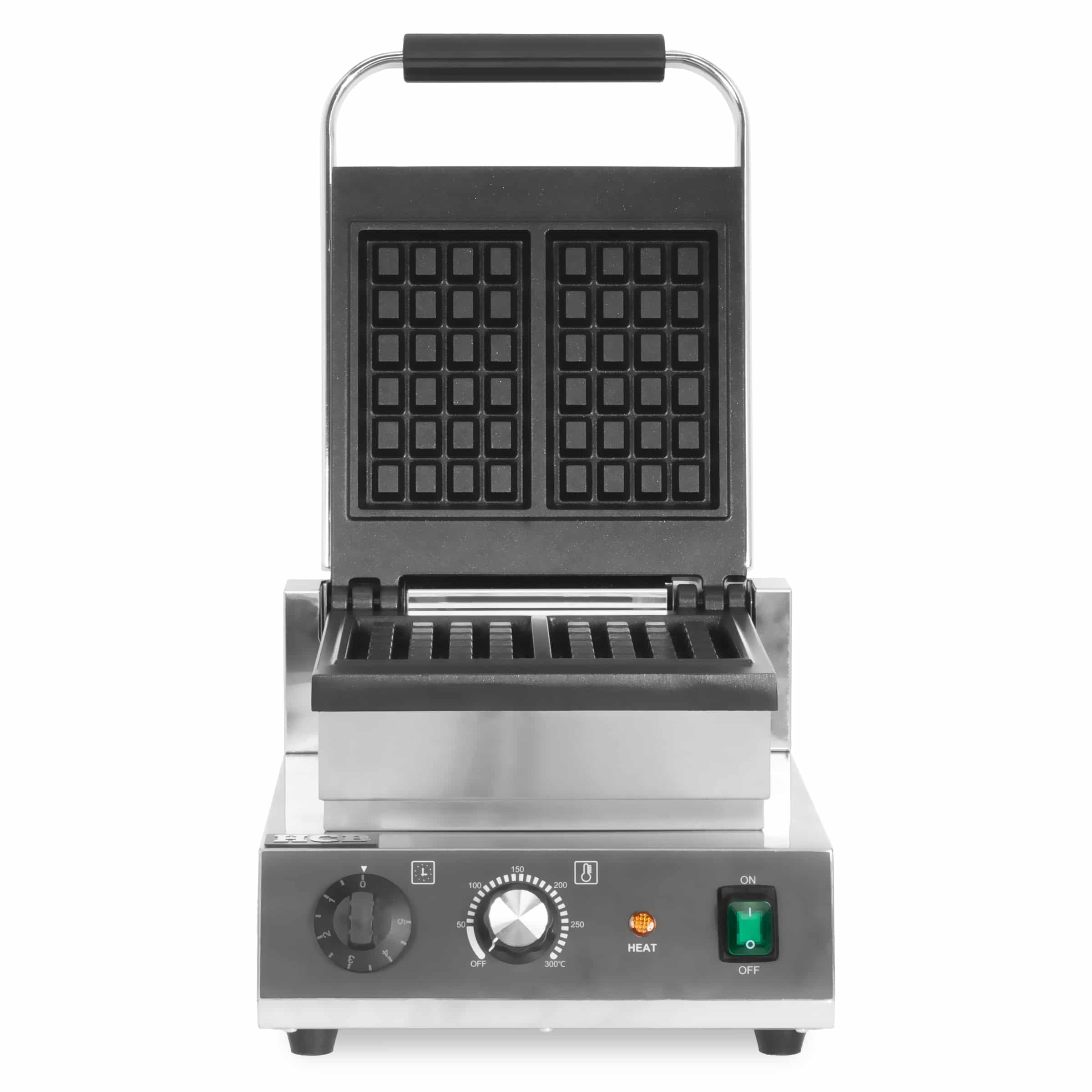 HCB Wafelijzer - Luikse wafels - 2 st - 230V - RVS - Afbeelding 2