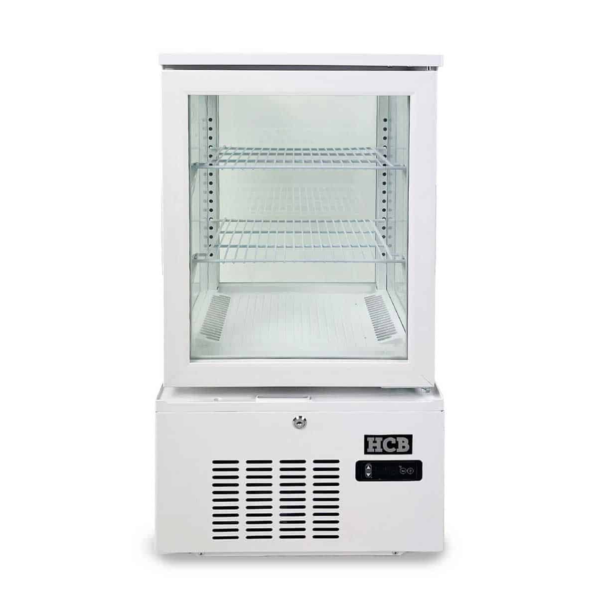 HCB Gebaksvitrine - 56 liter - wit - 230V