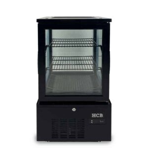 HCB Gebaksvitrine - 56 liter - zwart - 230V
