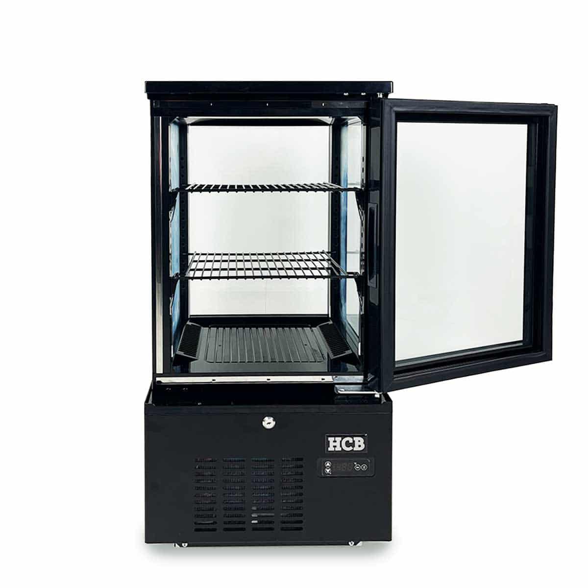 HCB Gebaksvitrine - 56 liter - zwart - 230V - Afbeelding 3