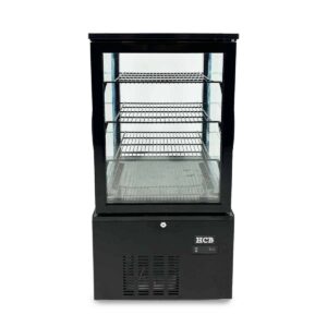 HCB Gebaksvitrine - 130 liter - zwart - 230V