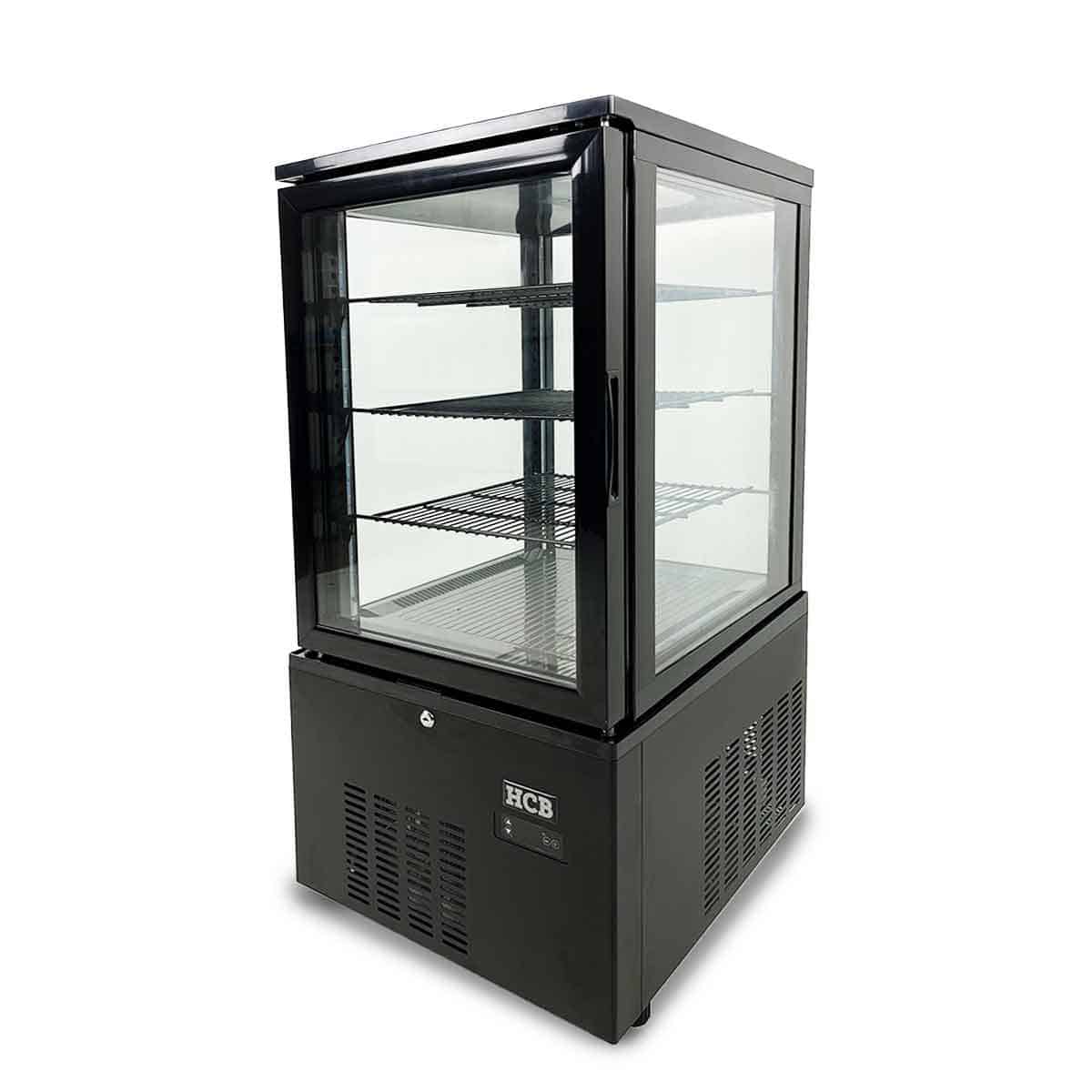 HCB Gebaksvitrine - 130 liter - zwart - 230V - Afbeelding 2