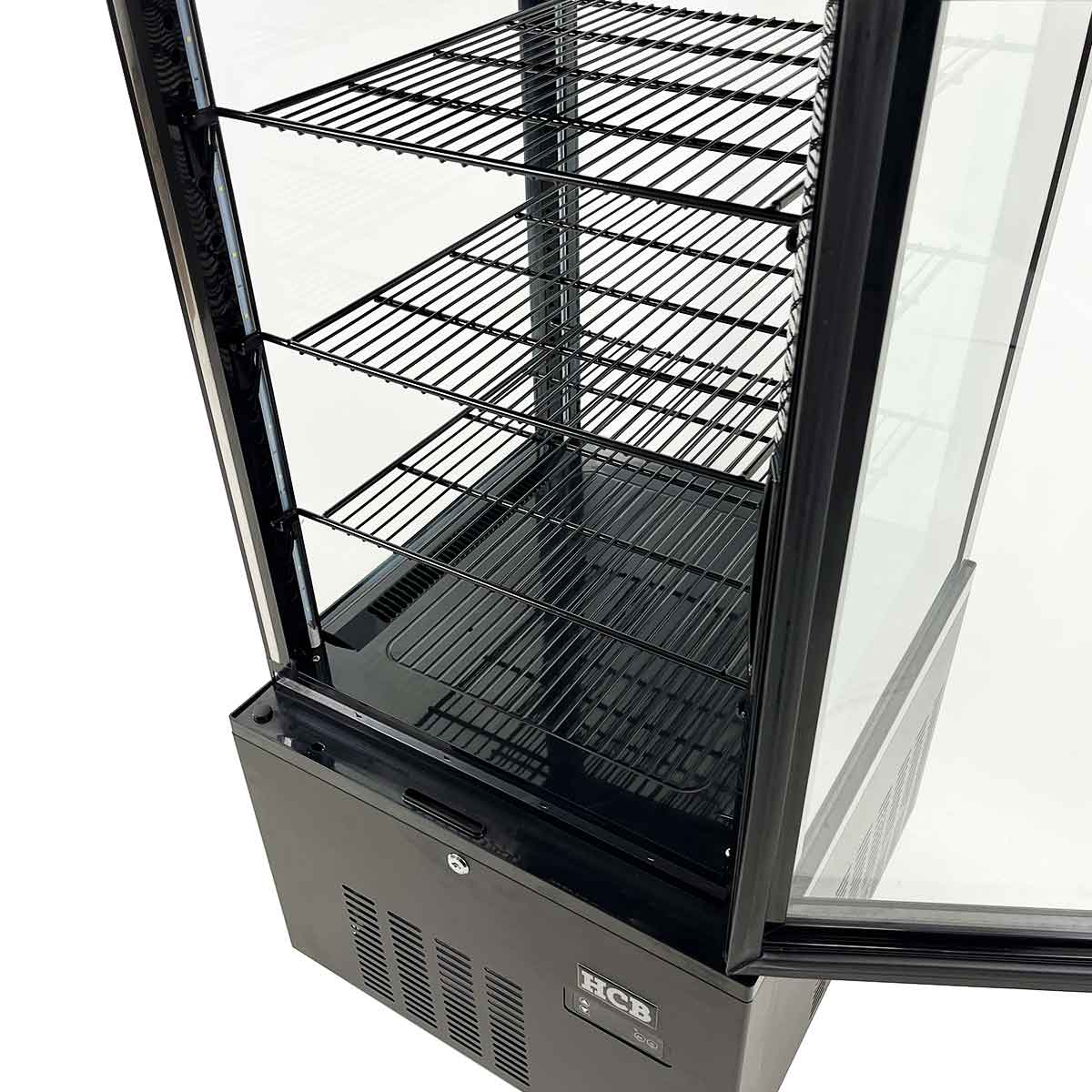 HCB Gebaksvitrine - 130 liter - zwart - 230V - Afbeelding 4