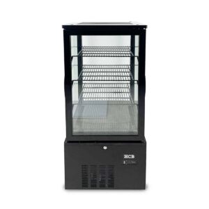 HCB Gebaksvitrine - 158 liter - zwart - 230V