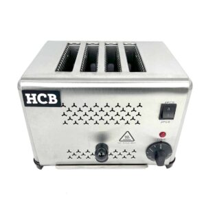 HCB Broodrooster - 4 sneden - 230V - RVS