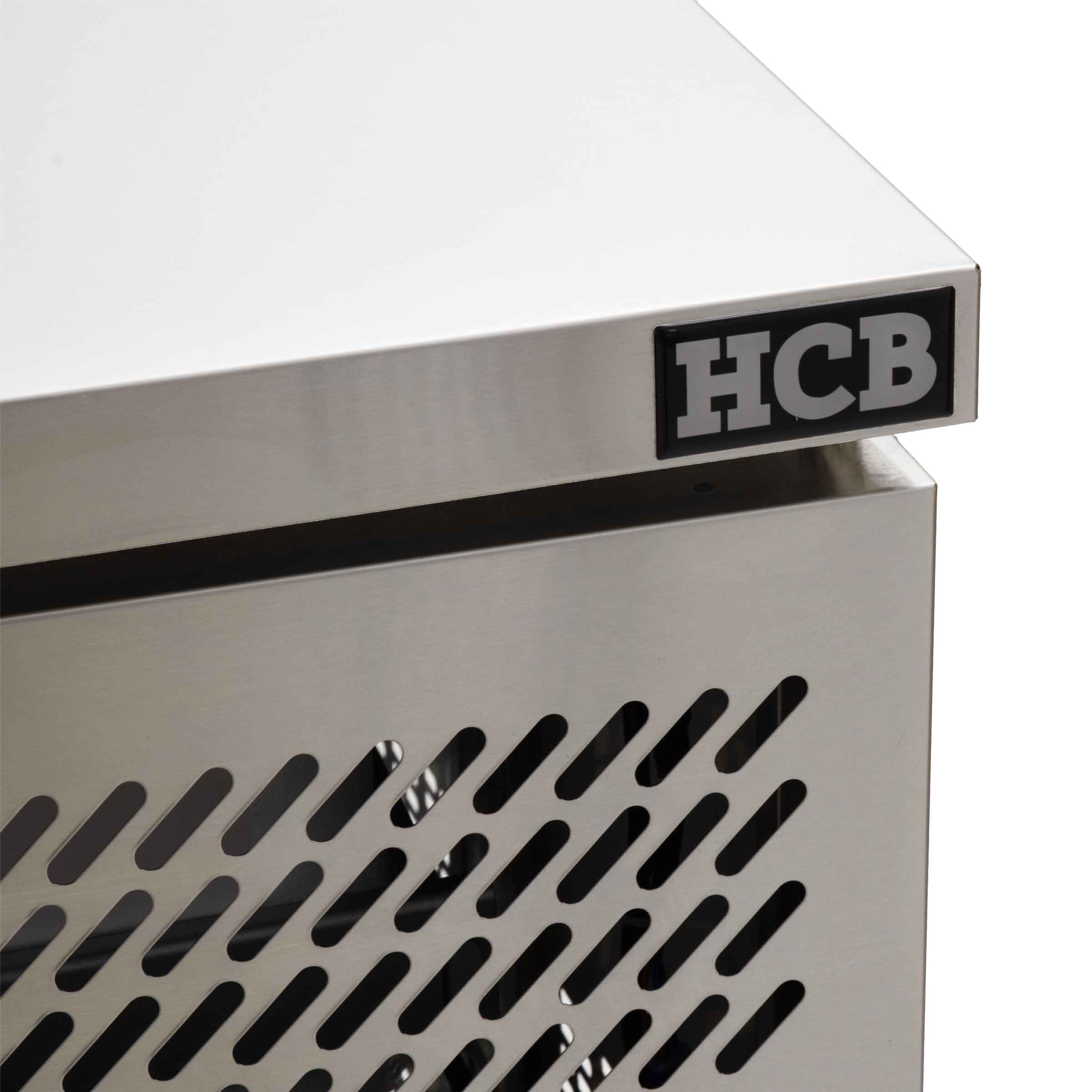 HCB Basic-line Koelwerkbank - 4 deuren - 223 cm - 230V - RVS - Afbeelding 7