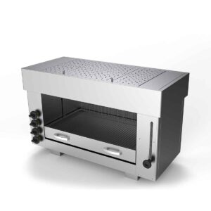 HCB Salamander grill - 4 branders - 96 cm - RVS