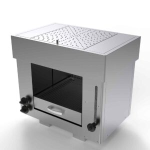 HCB Salamander grill - 2 branders - 65 cm - RVS