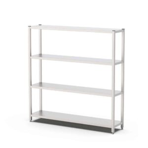 HCB Opbergrek - stelling - 180 x 40 x 180 cm - RVS