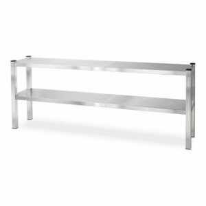 HCB Pro-line Dubbele etagère brug - 160 x 30 x 65 cm - RVS
