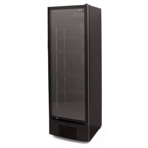 HCB Glasdeurkoeling - 350 liter - zwart - 230V