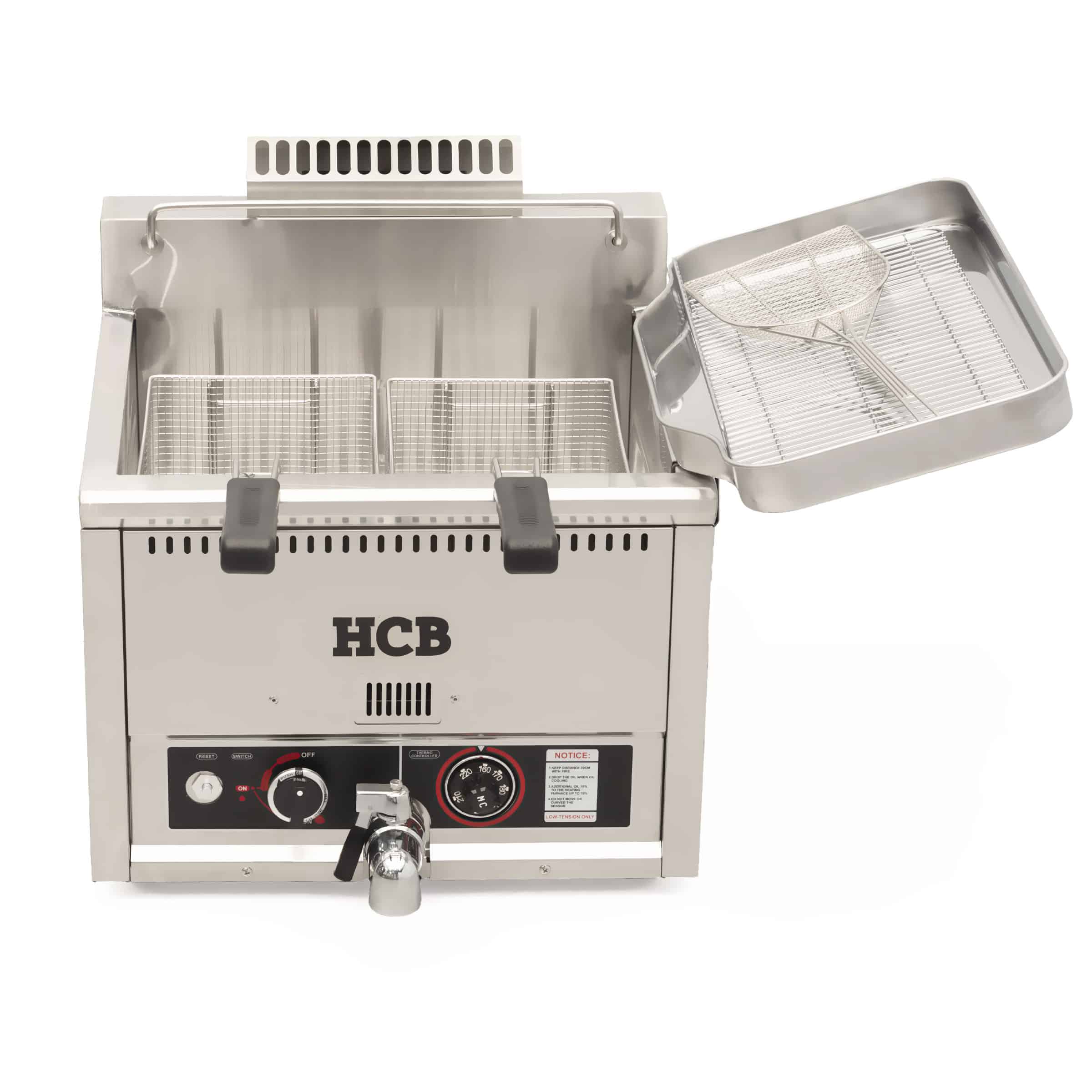 HCB Friteuse - 30 liter - propaan - RVS - Afbeelding 4