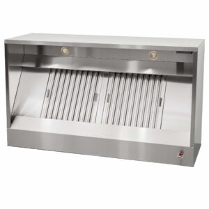 HCB Afzuigkap - doos model - met motor - 160 cm - 230V - RVS