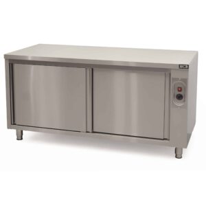HCB Warmhoudkast - bordenwarmhoudkast - 160 cm - schuifdeuren - RVS