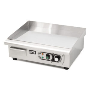 HCB Bakplaat - glad - chroom - 55 cm - 230V - RVS