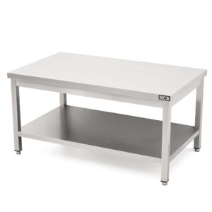 Mesa de trabajo HCB Pro-line —con base— 120 x 70 x 60 cm —acero inoxidable—
