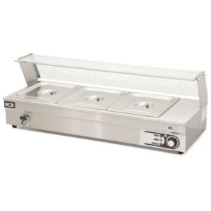 HCB Bain marie - 3 x 1/2 GN - 95 cm - 230V - RVS
