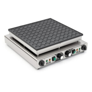 HCB Poffertjesbakplaat - 100 dops - 230V - RVS