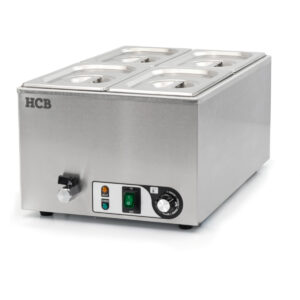HCB Bain marie - 4 x 1/4 GN - 230V - RVS