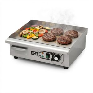 HCB Bakplaat - glad - 55 cm - 230V - RVS